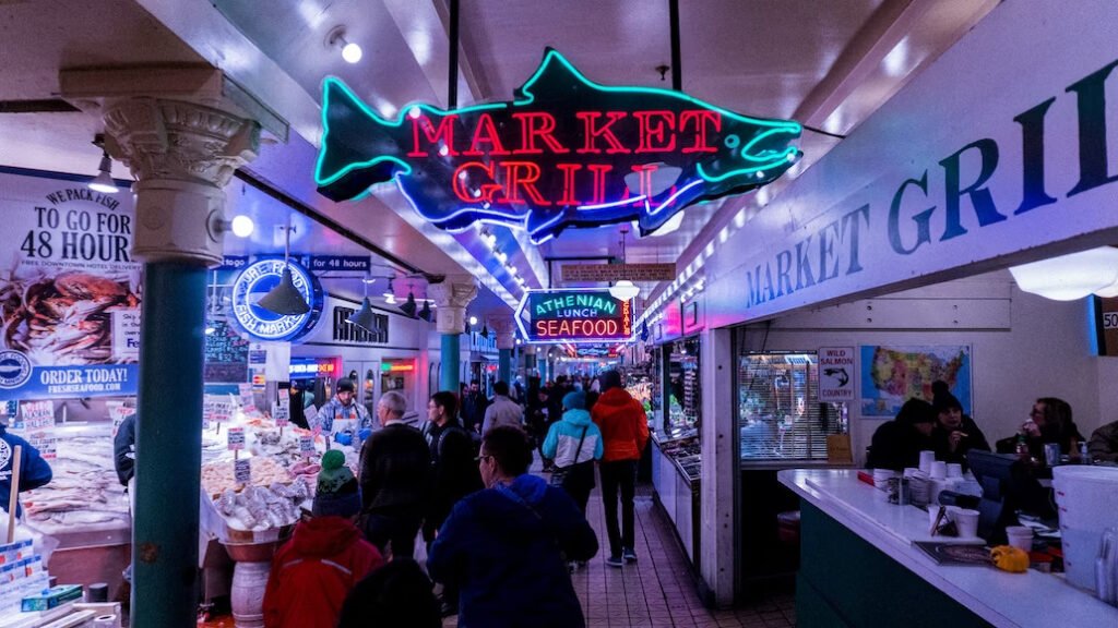 seattle vibrant pike place